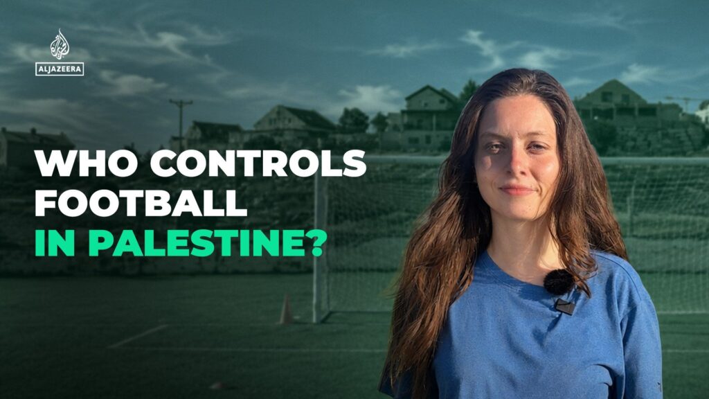 Who controls football in Palestine?